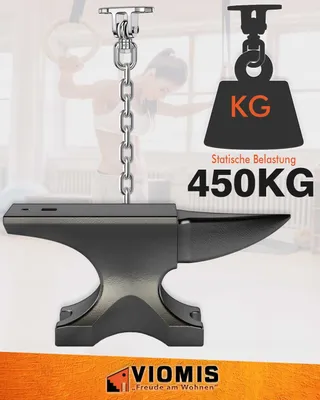 VIOMIS Draaihaak 360° Stalen Plafondhouder 450kg Hangmat Hangstoel — miniatuur 2
