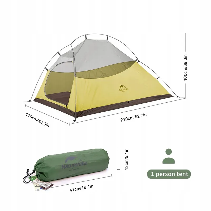 NATUREHIKE Cloud Up 1 Persoons Koepeltent Ultralicht Waterdicht — foto 7