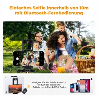 K&F CONCEPT Camerastatief 190cm DSLR Camcorder Telefoon Tablet — miniatuur 4