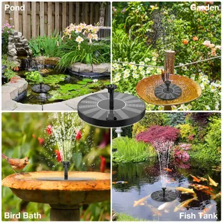 AISITIN 2 Stuks Solar Tuinfonteinen voor Vijver — miniatuur 8