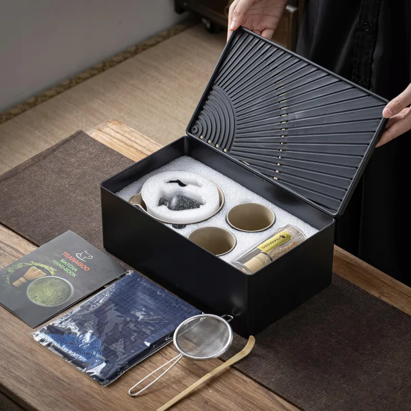TEANAGOO Matcha Set 12-delig met Kom en Kopjes — foto 2