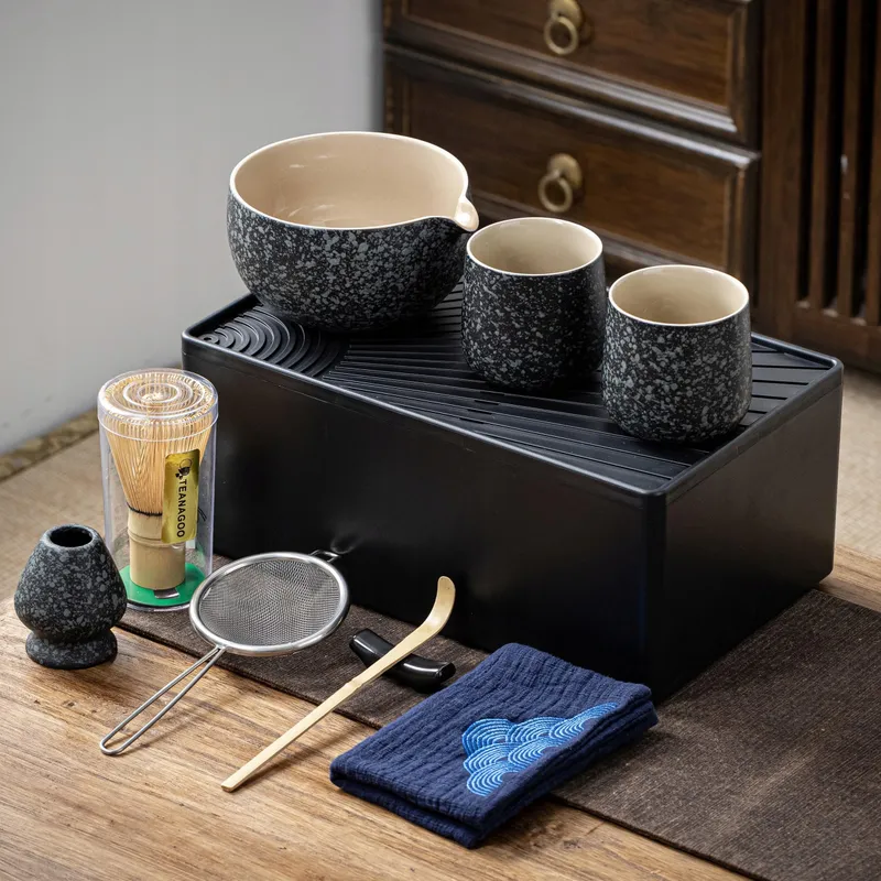 TEANAGOO Matcha Set 12-delig met Kom en Kopjes — foto 1