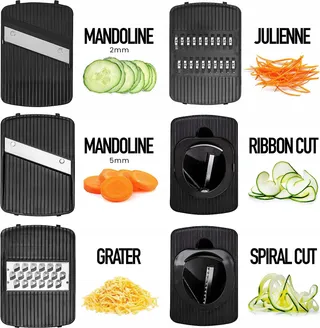 FULLSTAR Mandoline Groentesnijder Komkommerrasp 6-in-1 — miniatuur 3