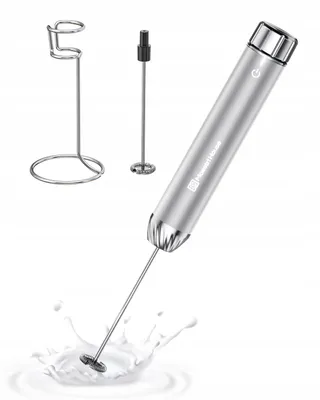 MAESTRI HOUSE Elektrische Melkopschuimer Snelheidsregeling Zilver — miniatuur 1