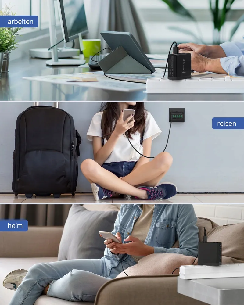 USB Lader 6-poorts Snel 33W QC 3.0 Voor iPhone iPad — foto 5
