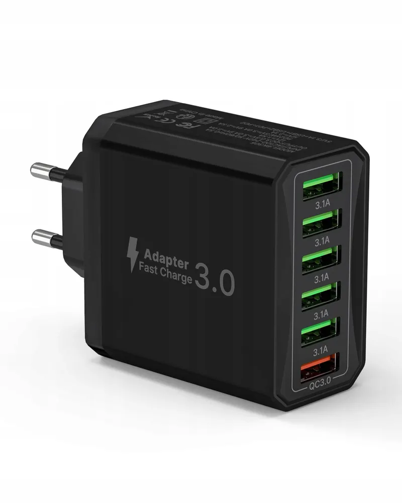 USB Lader 6-poorts Snel 33W QC 3.0 Voor iPhone iPad — foto 1