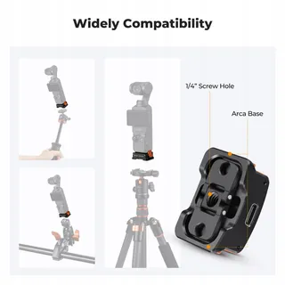 K&F CONCEPT Oplaadstation DJI Osmo Pocket 3 Type-C Arca-Swiss Aluminium — miniatuur 5