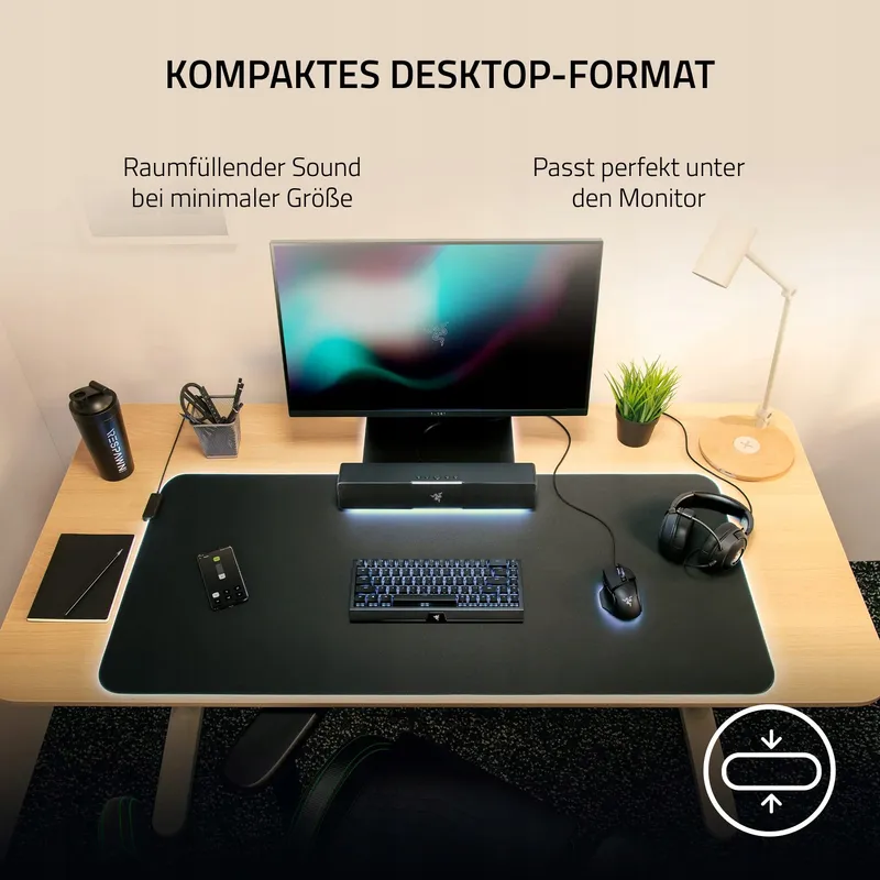 RAZER Leviathan V2 X Gaming Soundbar USB-C Bluetooth RGB Zwart — foto 3