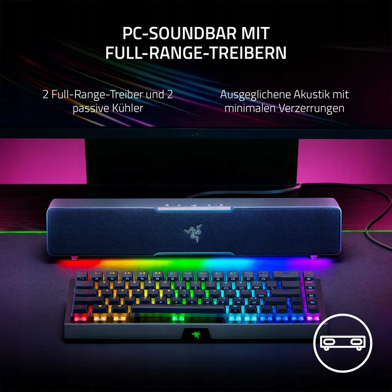 RAZER Leviathan V2 X Gaming Soundbar USB-C Bluetooth RGB Zwart — foto 2