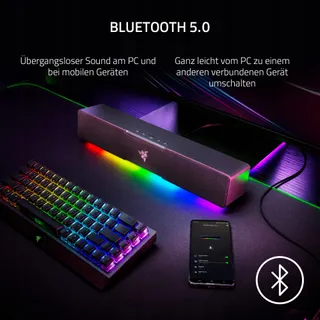 RAZER Leviathan V2 X Gaming Soundbar USB-C Bluetooth RGB Zwart — miniatuur 5