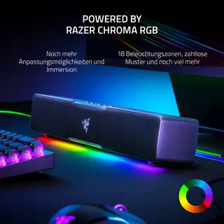 RAZER Leviathan V2 X Gaming Soundbar USB-C Bluetooth RGB Zwart — miniatuur 6