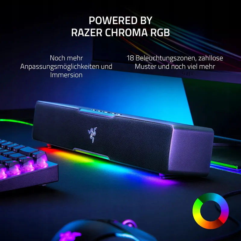 RAZER Leviathan V2 X Gaming Soundbar USB-C Bluetooth RGB Zwart — foto 6