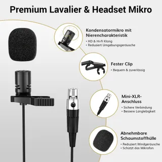 TONOR UHF Draadloos Microfoonsysteem Dubbele Headset Microfoons — miniatuur 6