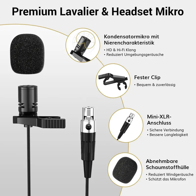 TONOR UHF Draadloos Microfoonsysteem Dubbele Headset Microfoons β foto 6