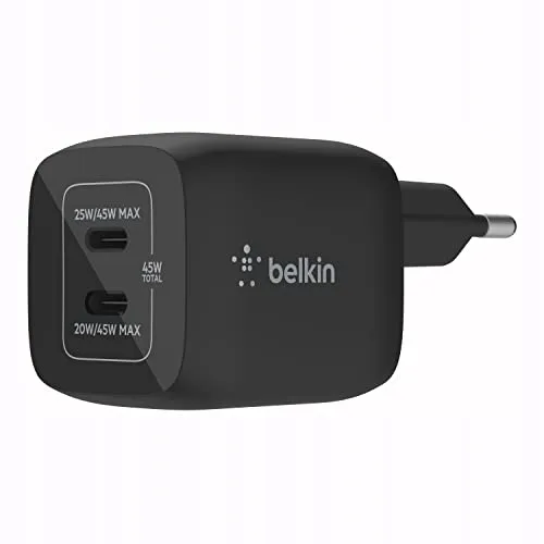 BELKIN USB-C Oplader 45W 2 Poorten Snelladen Power Delivery — foto 1