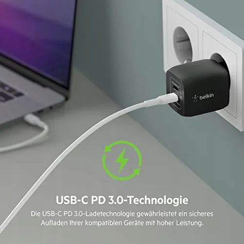 BELKIN USB-C Oplader 45W 2 Poorten Snelladen Power Delivery — foto 7