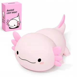 UNEEDE Nachtlampje Kinderen Siliconen LED Roze Axolotl — miniatuur 8