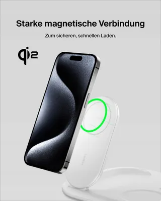 BELKIN BoostCharge 3-in-1 Qi2 15W MagSafe iPhone Watch AirPods — miniatuur 4