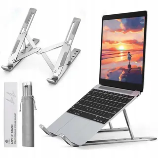 AITODOS Laptopstandaard Aluminium Verstelbaar Antislip Draagbaar — miniatuur 1