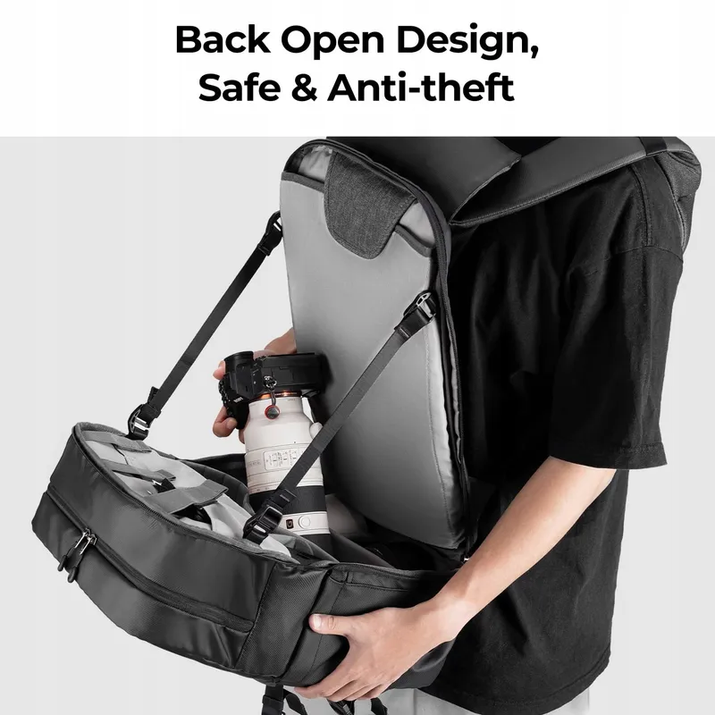 K&F CONCEPT Camerarugzak Laptopvak 15-15,6 Inch 20L — foto 4
