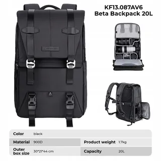 K&F CONCEPT Camerarugzak Laptopvak 15-15,6 Inch 20L — miniatuur 8