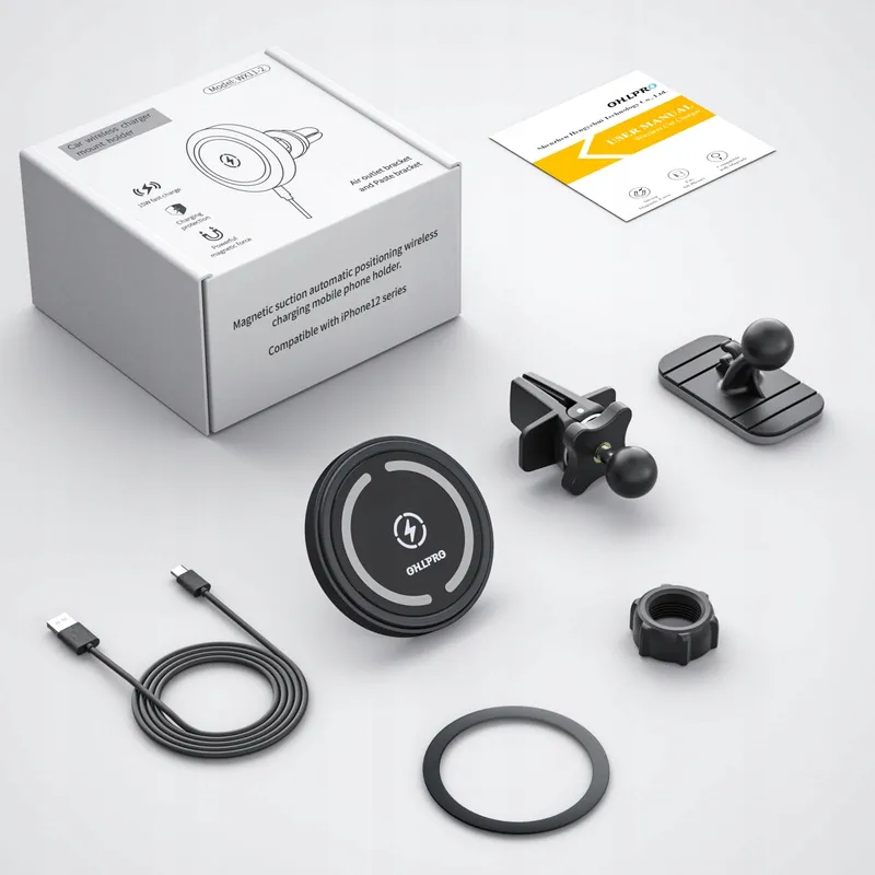OHLPRO Magnetische Autohouder met Oplader iPhone 16 15 14 13 12 — foto 7