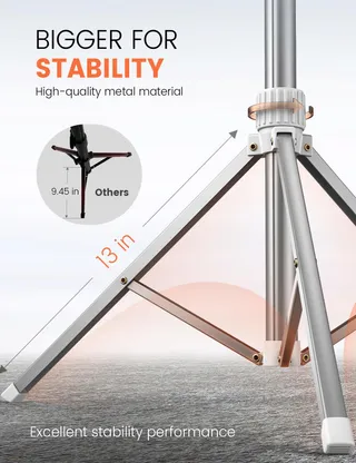 Telefoonstatief 180cm Aluminium met Afstandsbediening Wit — miniatuur 3