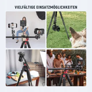 NEEWER Statief 184cm Aluminium Kogelkop Arca Plaat — miniatuur 8