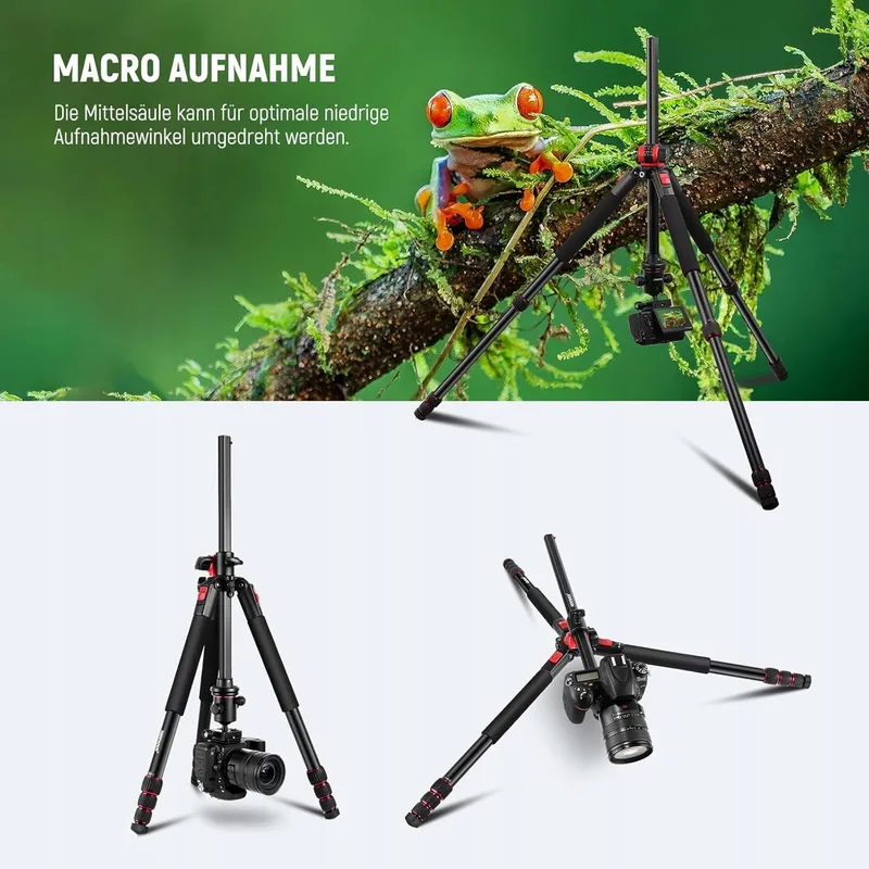 NEEWER Statief 184cm Aluminium Kogelkop Arca Plaat — foto 4