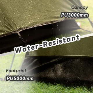 FORCEATT Tent 2 Personen Waterdicht 3-4 Seizoenen Licht Trekking Outdoor — miniatuur 3