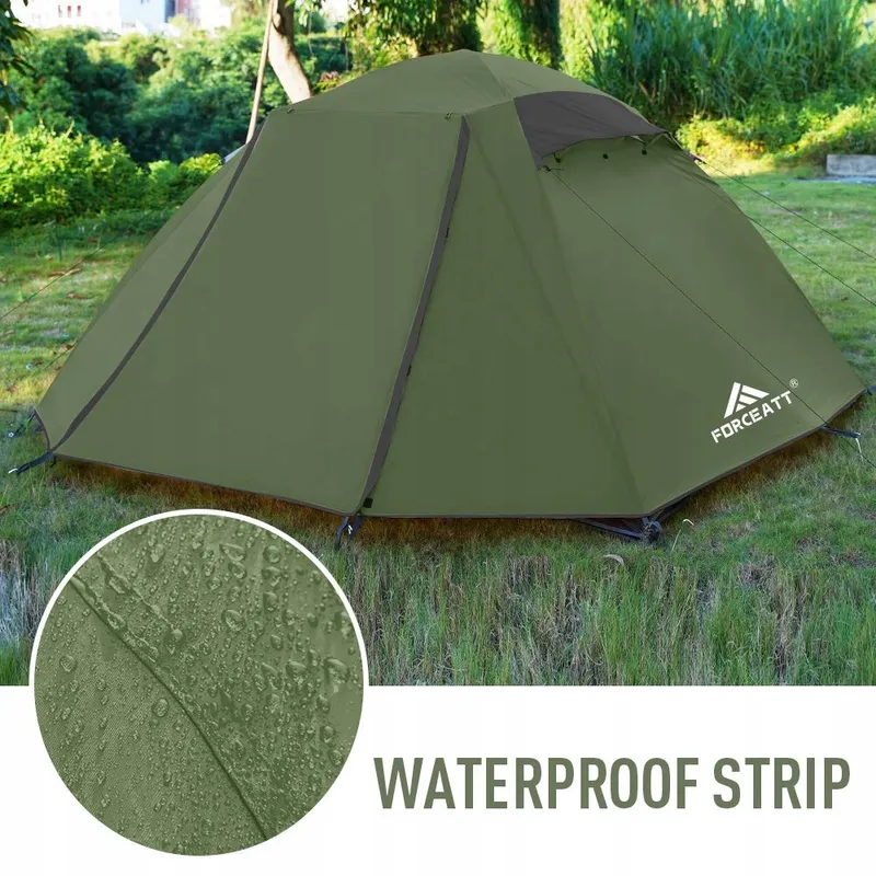 FORCEATT Tent 4 Personen Waterdicht Licht Camping Trekking — foto 3