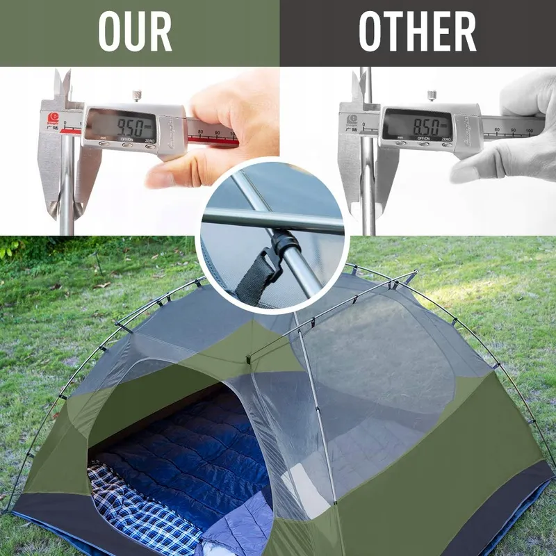 FORCEATT Tent 4 Personen Waterdicht Licht Camping Trekking — foto 4