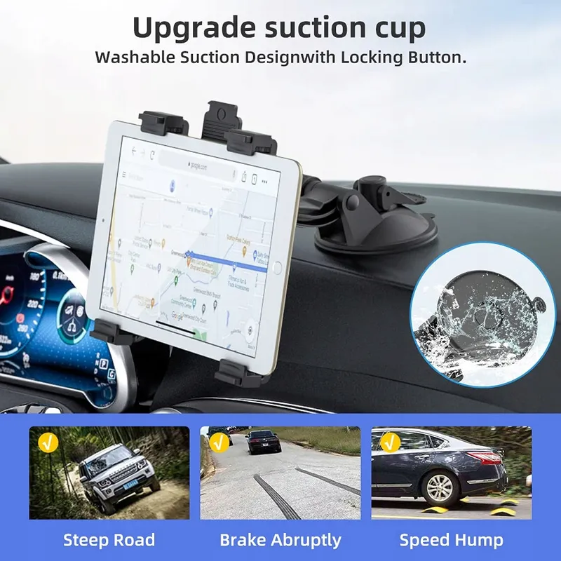 OHLPRO Tablethouder Auto 360° iPad Samsung Huawei 6-11 Inch — foto 4