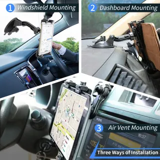 OHLPRO Tablethouder Auto 360° iPad Samsung Huawei 6-11 Inch — miniatuur 2