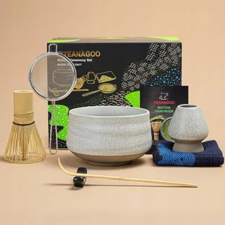 TEANAGOO Matcha Set 7-delig Garde Zeef Kom — miniatuur 7