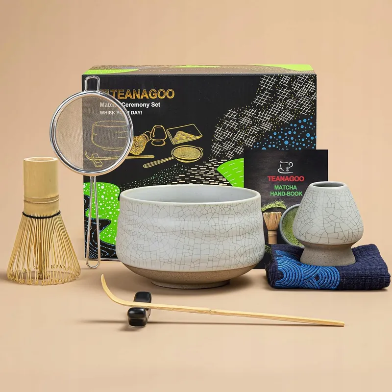 TEANAGOO Matcha Set 7-delig Garde Zeef Kom — foto 7