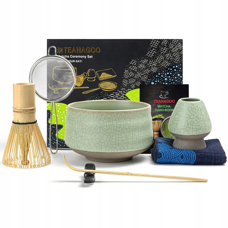 TEANAGOO Matcha Set 7-delig Garde Zeef Kom — foto 1