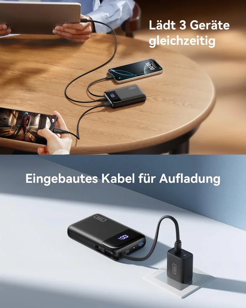 INIU Powerbank 20000mAh 45W USB-C PD QC iPhone Samsung — foto 6