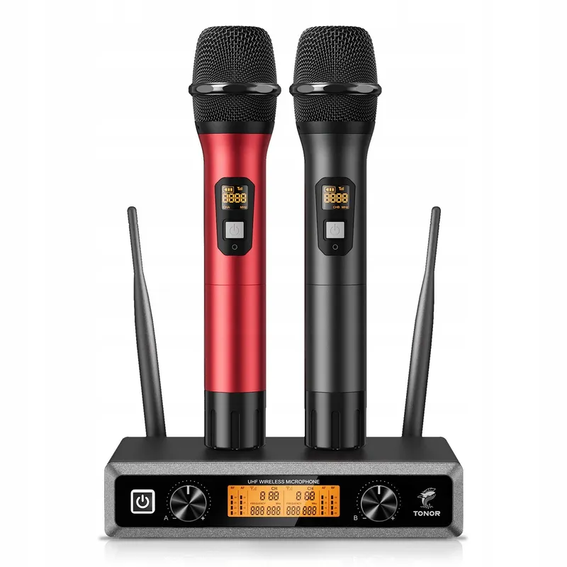 TONOR TW820 UHF Draadloze Microfoonset Karaoke DJ Kerk 60m — foto 1