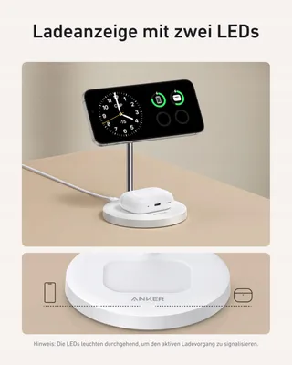 ANKER MagGo MagSafe Oplader 15W 2-in-1 Apple Watch — miniatuur 5