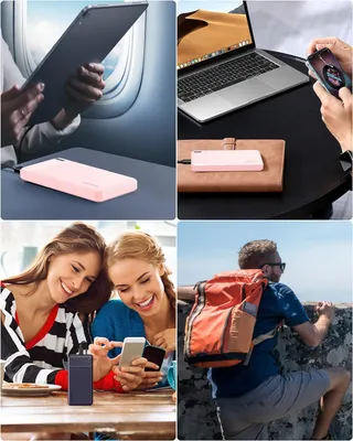 ASPERX Powerbank 2 Stuks 10000mAh USB-C iPhone Samsung — miniatuur 1