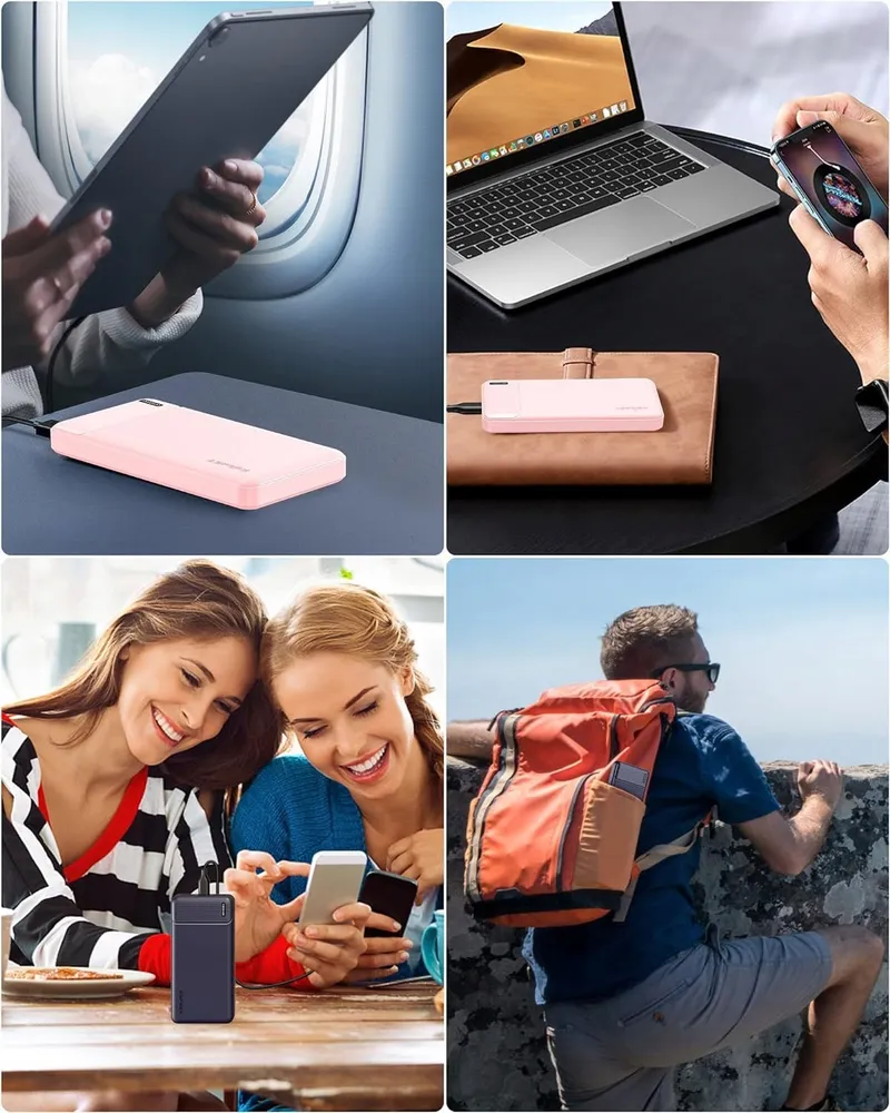 ASPERX Powerbank 2 Stuks 10000mAh USB-C iPhone Samsung — foto 1