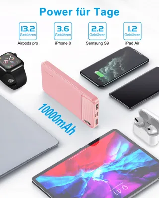 ASPERX Powerbank 2 Stuks 10000mAh USB-C iPhone Samsung — miniatuur 9