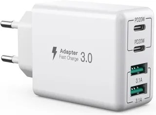 USB-C Oplader 40W 4 Poorten Snelladblok — miniatuur 1