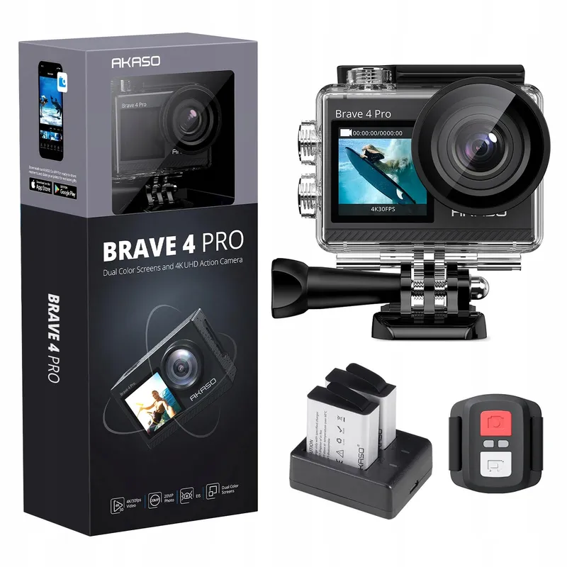 AKASO Actiecamera 4K 20MP WiFi Waterdicht Ultra HD EIS Stabilisatie — foto 1