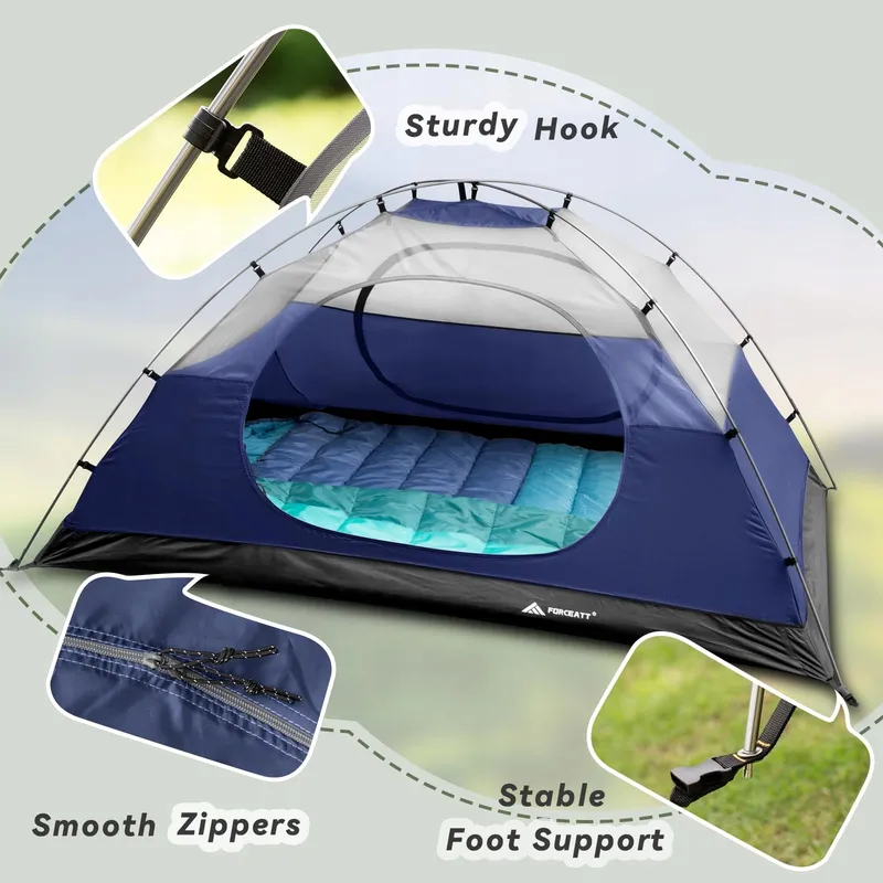 FORCEATT Tent 2-4 Personen Waterdicht 3-4 Seizoenen — foto 4