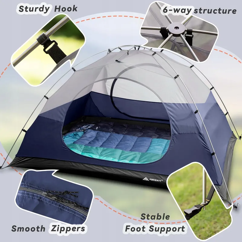 FORCEATT Campingtent 3 Personen Waterdicht Ultralicht Trekking — foto 4