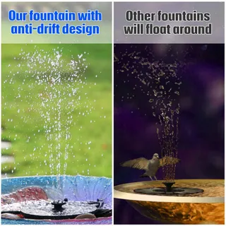 AISITIN Solar Fontein Buiten 2.8W Paneel DIY Tuinpomp Vijver — miniatuur 5