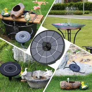 AISITIN Solar Fontein Buiten 2.8W Paneel DIY Tuinpomp Vijver — miniatuur 8