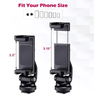 ULANZI ST-10 Metalen Telefoonhouder Statiefadapter iPhone Android — miniatuur 4